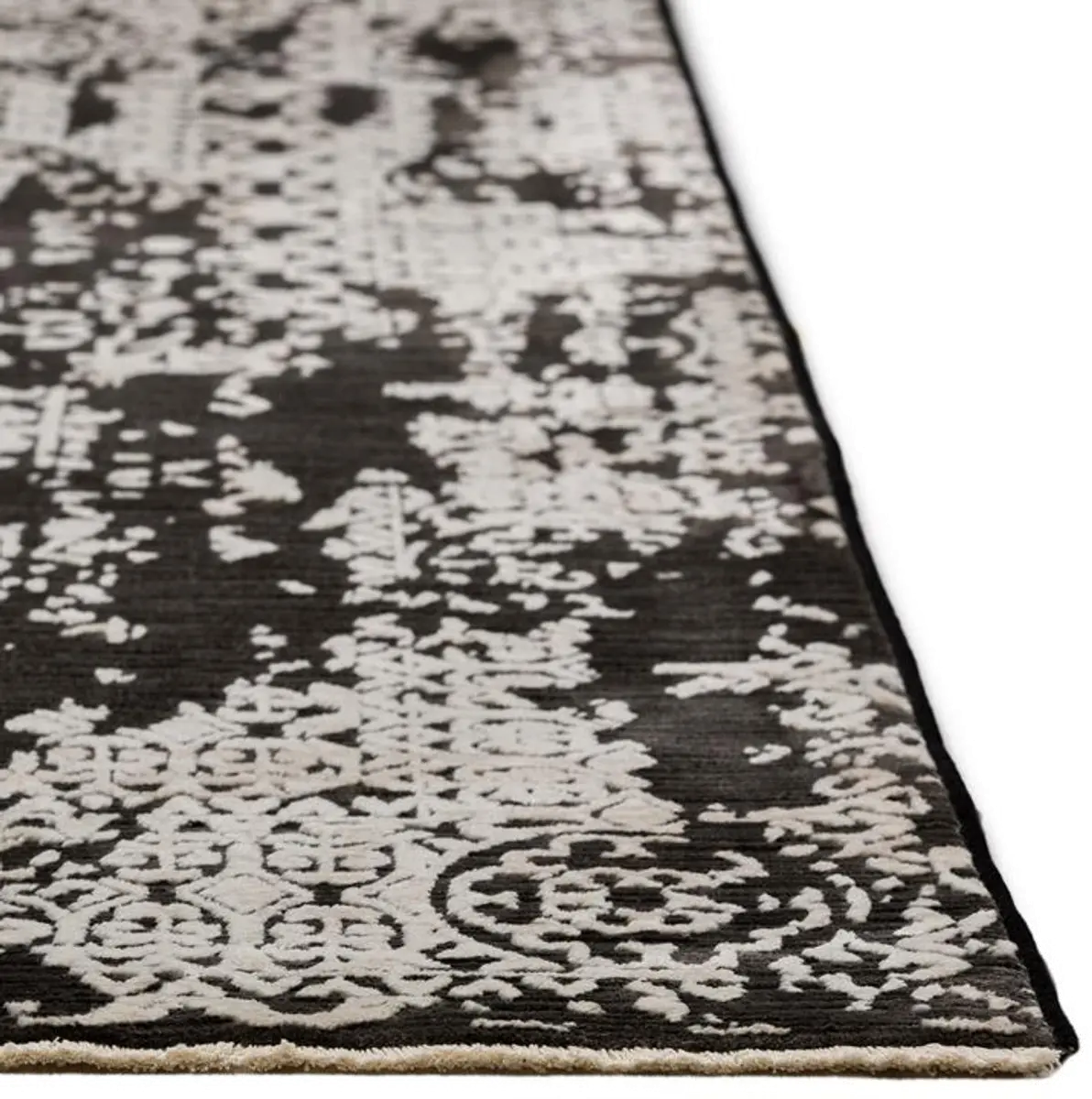 Antalya 8 x 10 Midnight Black Area Rug