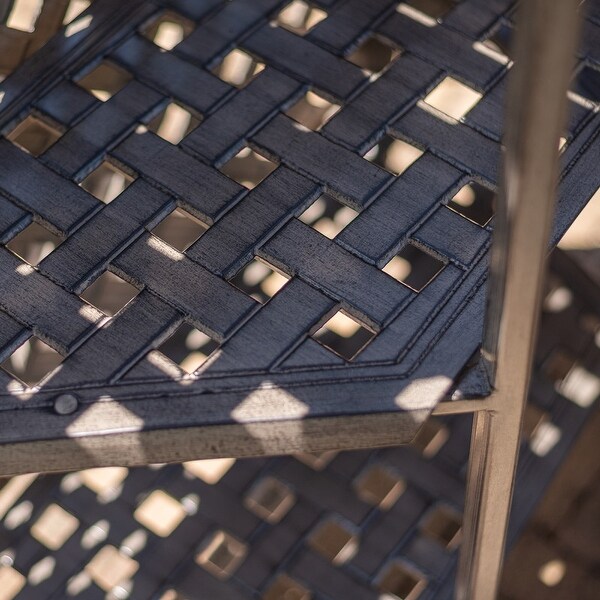 Aged Bronze Aluminum Party Bar Table