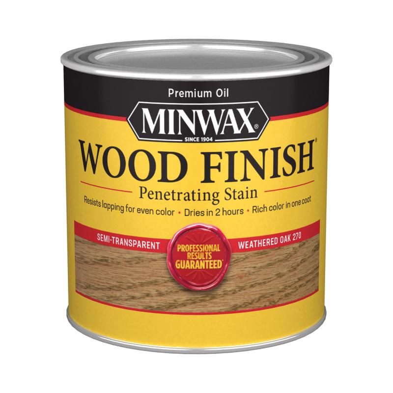 STAIN MINWX8OZ WTHRD OAK