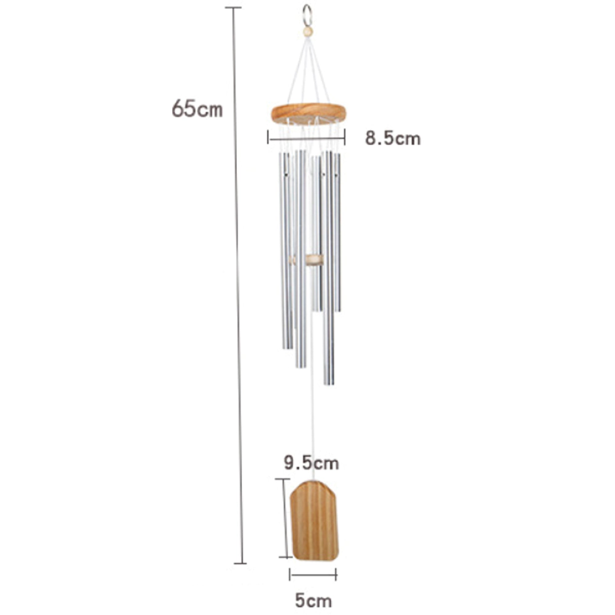 Large 6 Tubes Windchime Chapel Bells Wind Chimes Outdoor Garden Home Room Decor