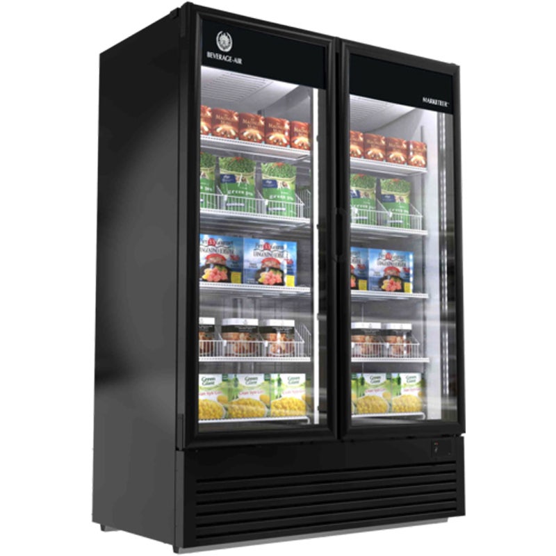 Beverage-Air MTF53-1B Reach-In Freezer Merchandiser， 2-Section， 43 cu. ft.