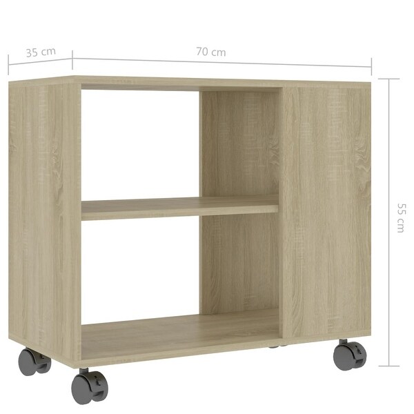 vidaXL Side Table Sonoma Oak 27.6