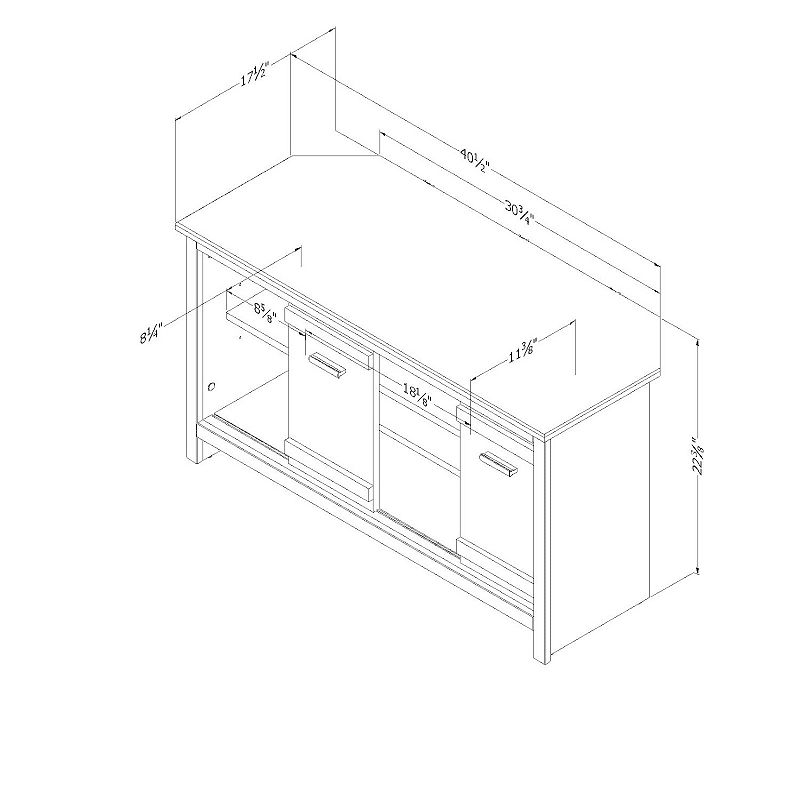 South Shore Exhibit Corner TV Stand