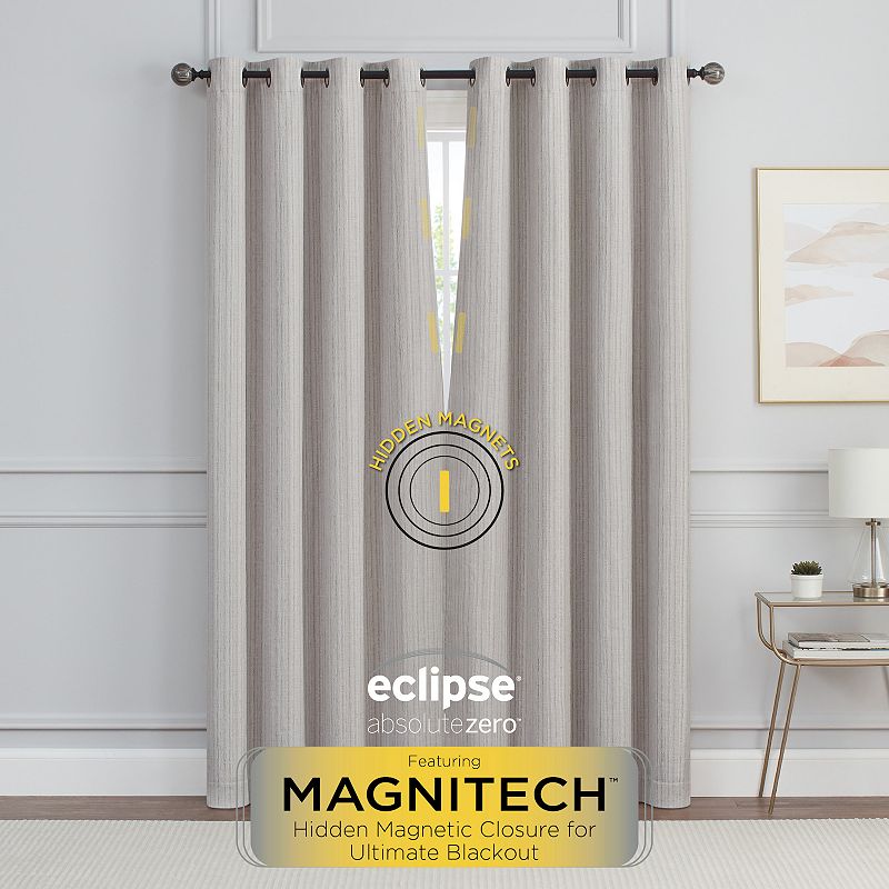 eclipse Magnitech Stratton 100% Blackout 2-Window Curtain Panels