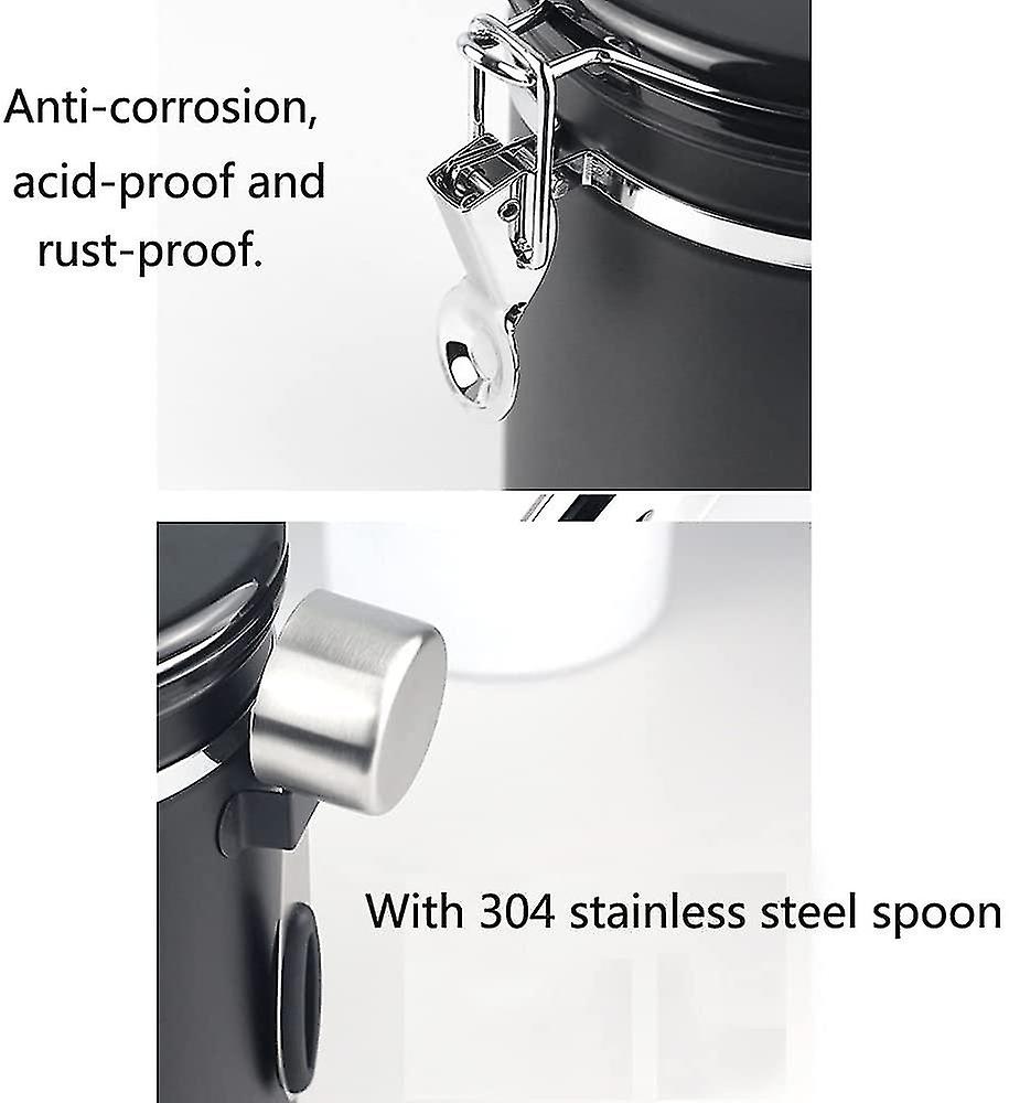 Leak-proof Coffee Bean Tank Leak-proof Exhaust Valve Leak-proof Storage Tank With Spoon