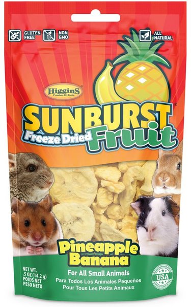 Higgins Sunburst Pineapple Banana Freeze Fruits for Small Animals