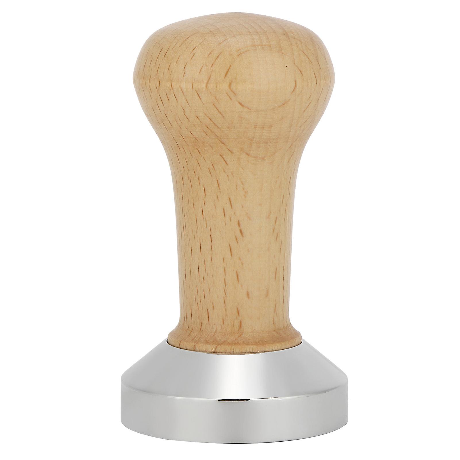 51mm Coffee Powder Press Tamper Coffee Making Tool Maker Accessories Household Supplieswood Color 51mm Plat Bottom