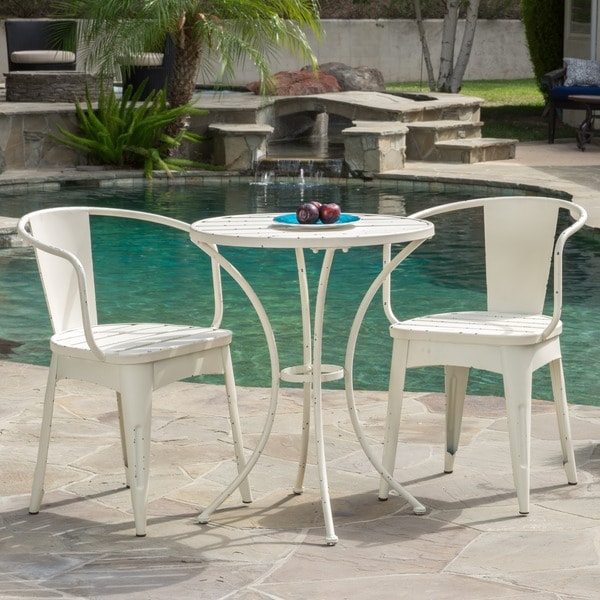 Colmar Outdoor 3piece Bistro Set by Christopher Knight Home