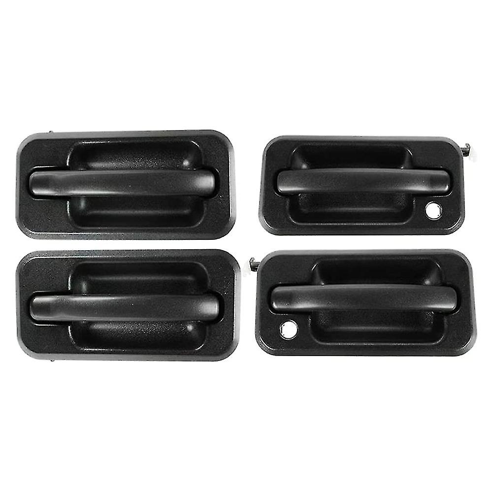 4pcs Exterior Outside Door Handle Set Auto Parts For 2003-2009 H2 Black Textured 131609870457 15104