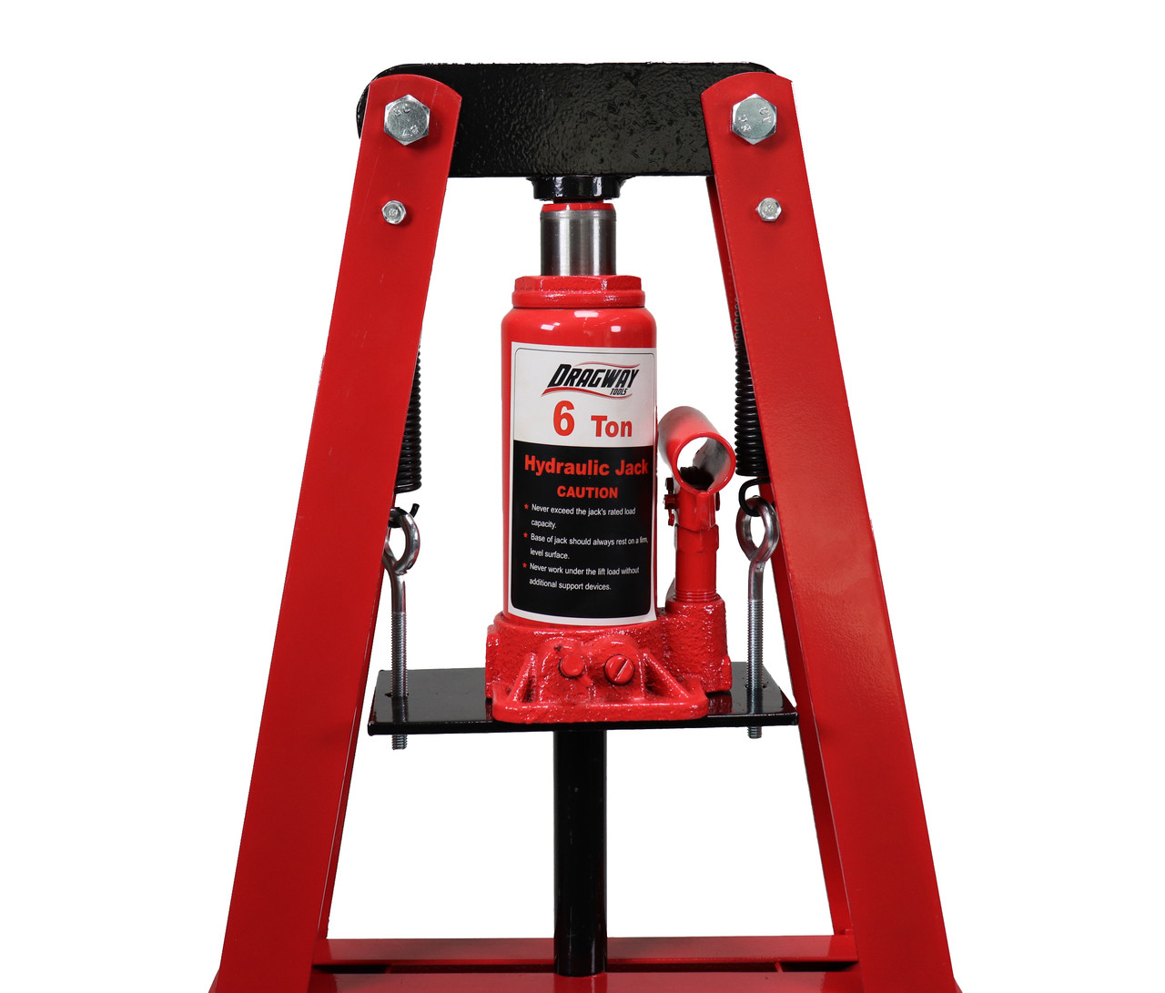 Dragway Tools 6-Ton Hydraulic A-Frame Shop Press with Press Plates