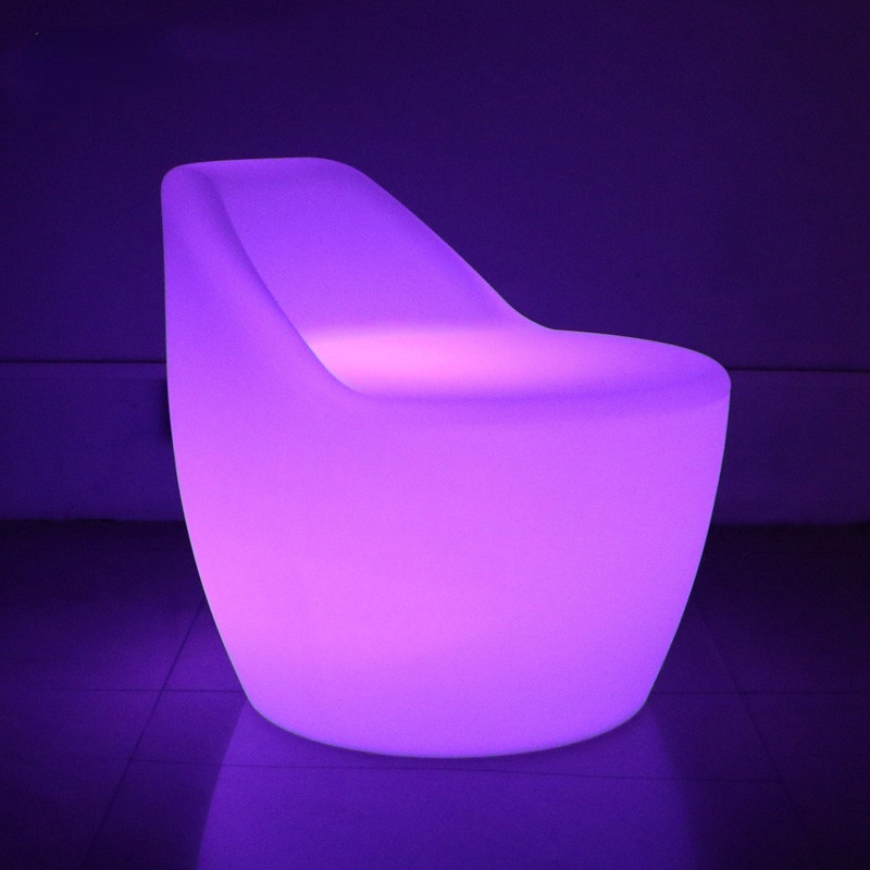 Glowing Lounge Led Colorful Bar Chair with Backrest   Contemporary   Armchairs And Accent Chairs   by Miron Demid LLC  Houzz