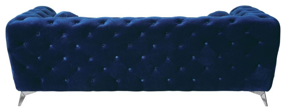 Acme Atronia Sofa Blue Velvet   Midcentury   Loveseats   by AMOC  Houzz