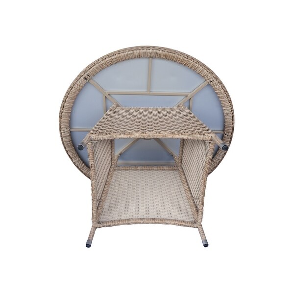 Outdoor Wicker Patio Dining Table