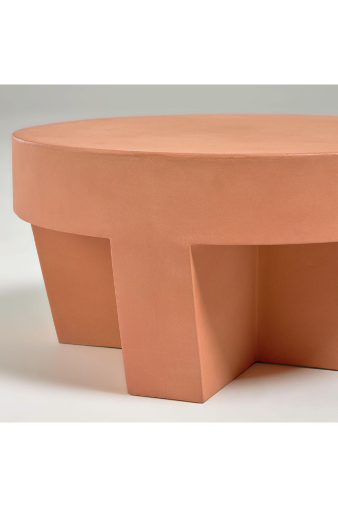 Terracotta Round Outdoor Coffee Table  La Forma Vilena   Contemporary   Outdoor Coffee Tables   by Oroa   Eichholtz Furniture  Houzz