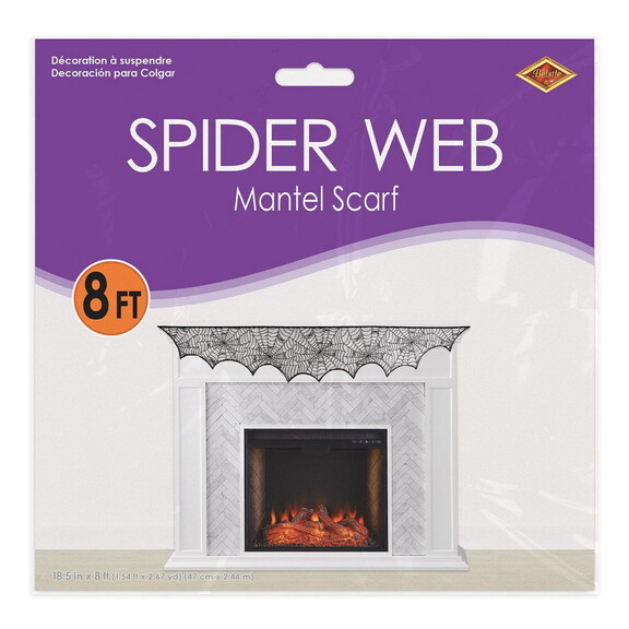 Beistle 00497 Spider Web Mantel Scarf  18  189 x...