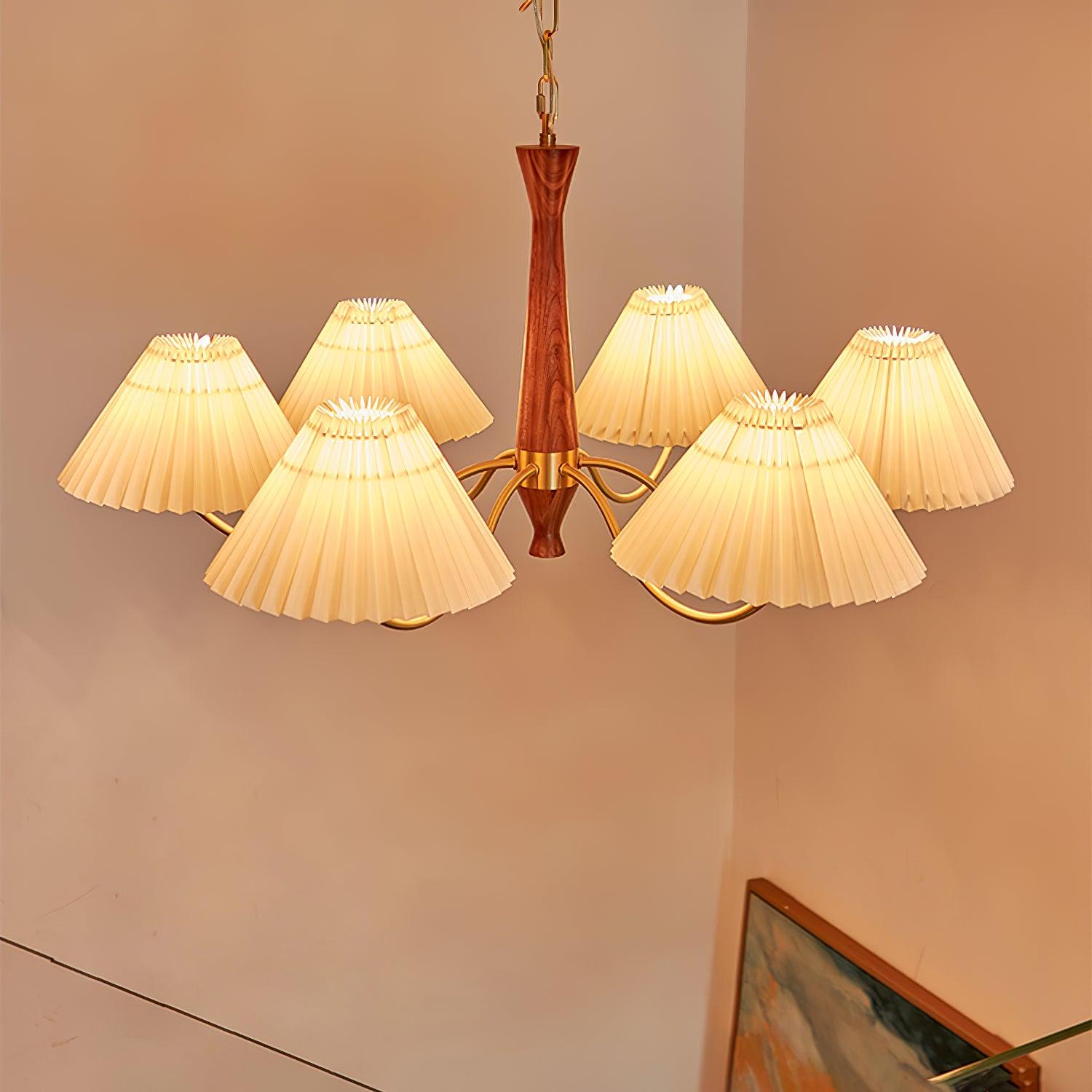 Pleated Chandelier