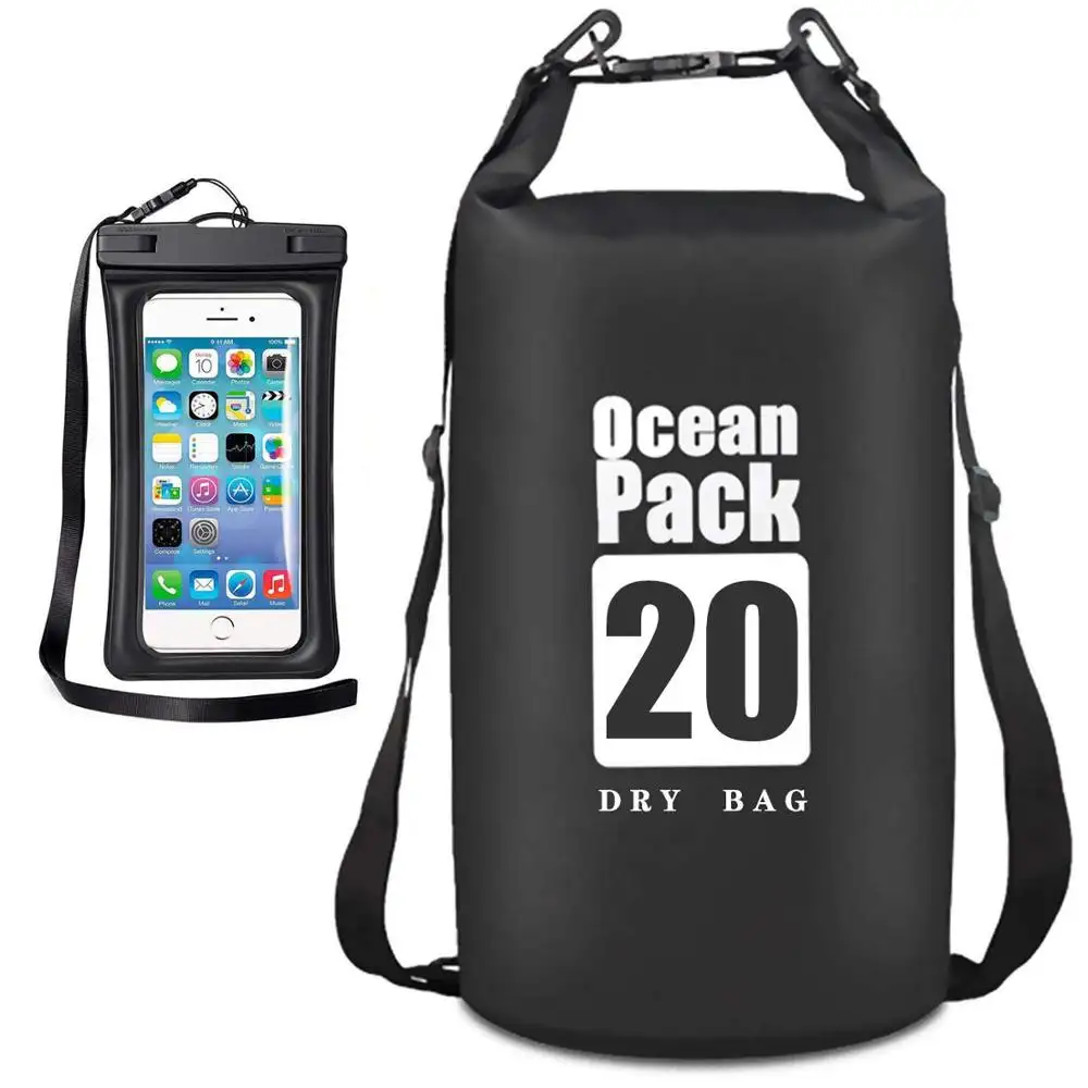 OEM Custom Logo Boating Hiking Kayak Water Proof Floating Roll Top Dry Backpack Outdoor Sports Waterproof Dry Bag