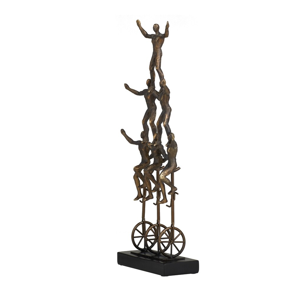 Bronze Polystone Contemporary Sculpture 20 x 9 x 3