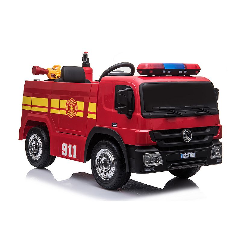 Blazin Wheels 12-Volt Battery Operated Fire Truck