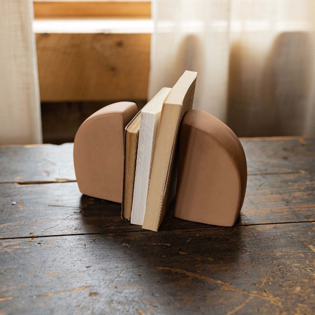 Set Of 2 Bookends Terracotta By Foreside Home amp Garden