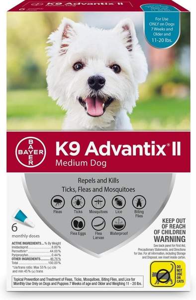 Bayer K9 Advantix II Medium Dog