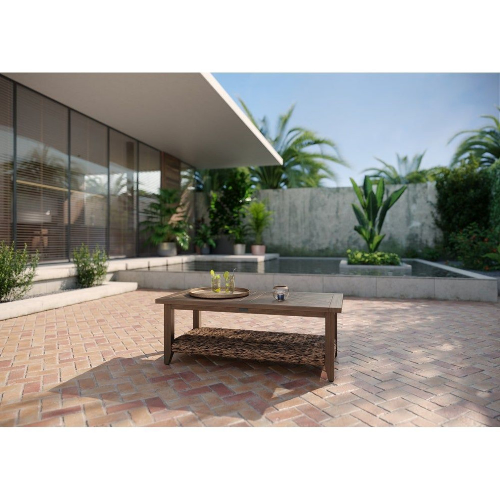 Cayman 24 quotx 48 quotCoffee Table  Heritage Brown   Tropical   Outdoor Coffee Tables   by Winston Furniture Company of Alabama  LLC  Houzz