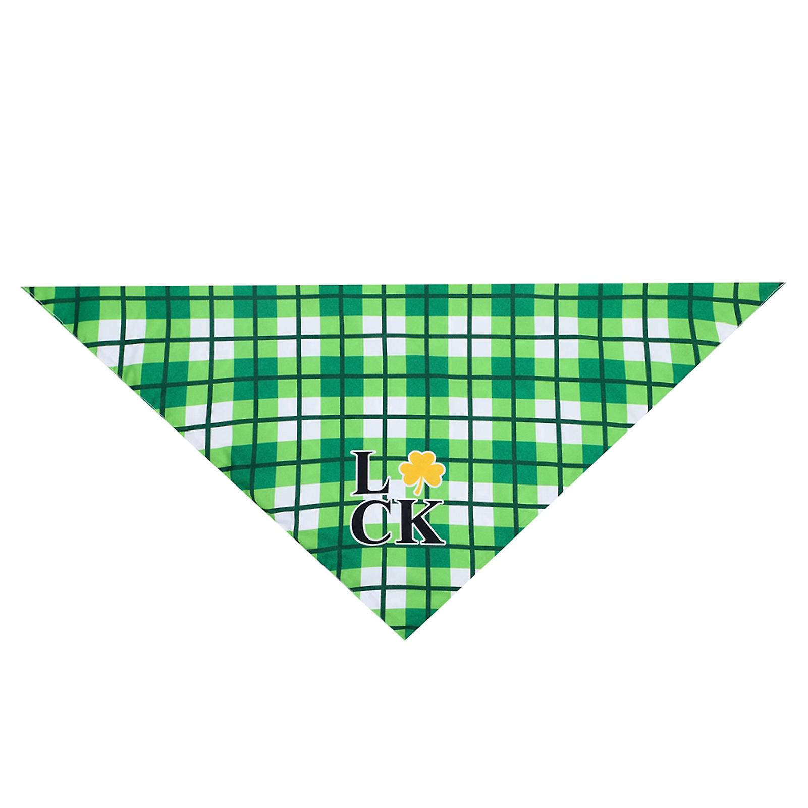 2021 New Style Ireland Festival Pet Triangle Towel Green Hat Day Pet Scarf Saint Patrick's Day Triangle Towel  Pet Triangle Towel-l-4