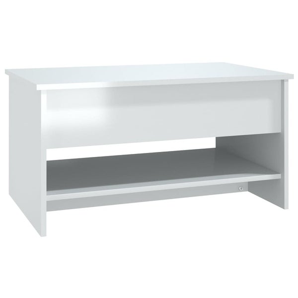 Coffee Table High Gloss White 31.5