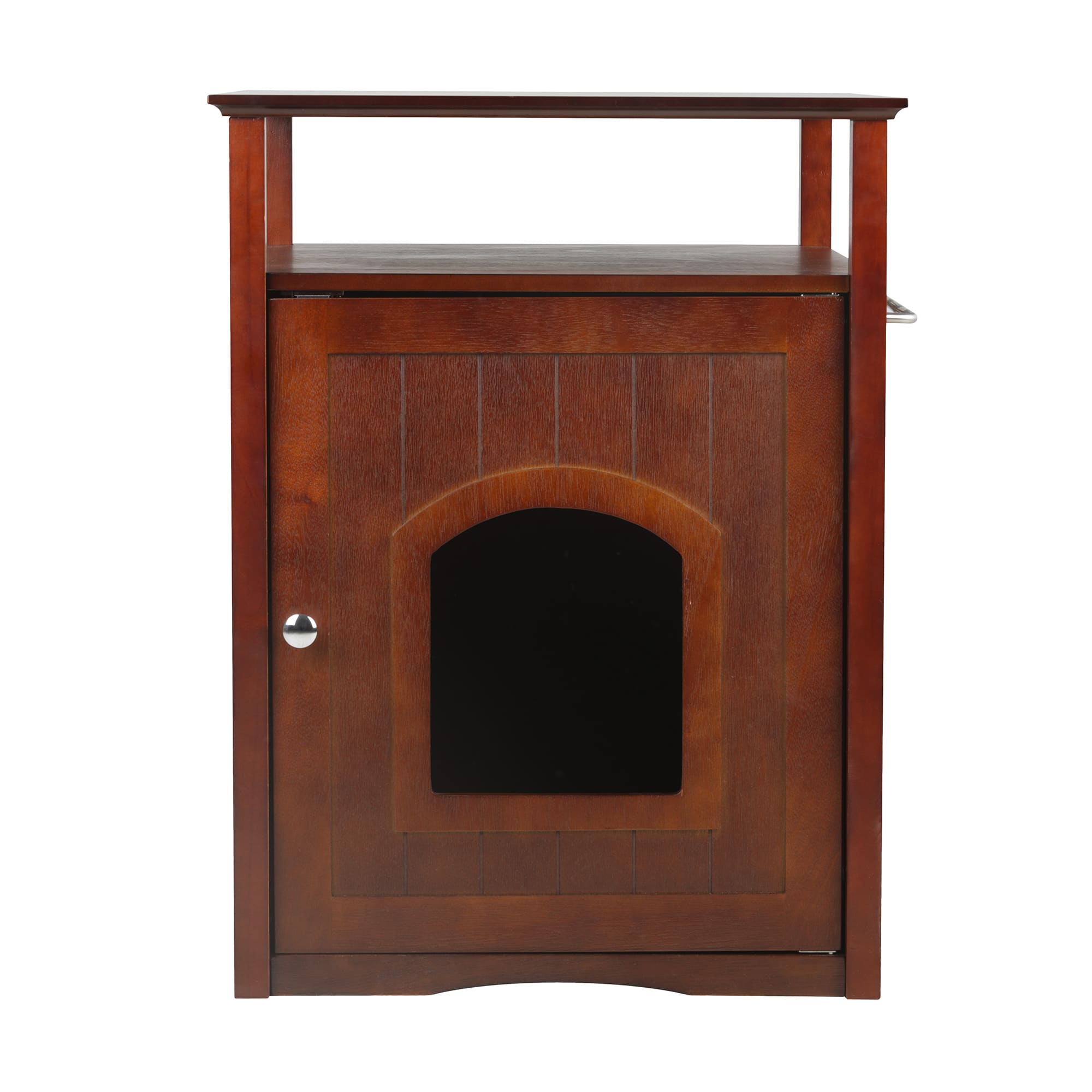 Zoovilla Cat Washroom-Night Stand  Pet House in Walnut