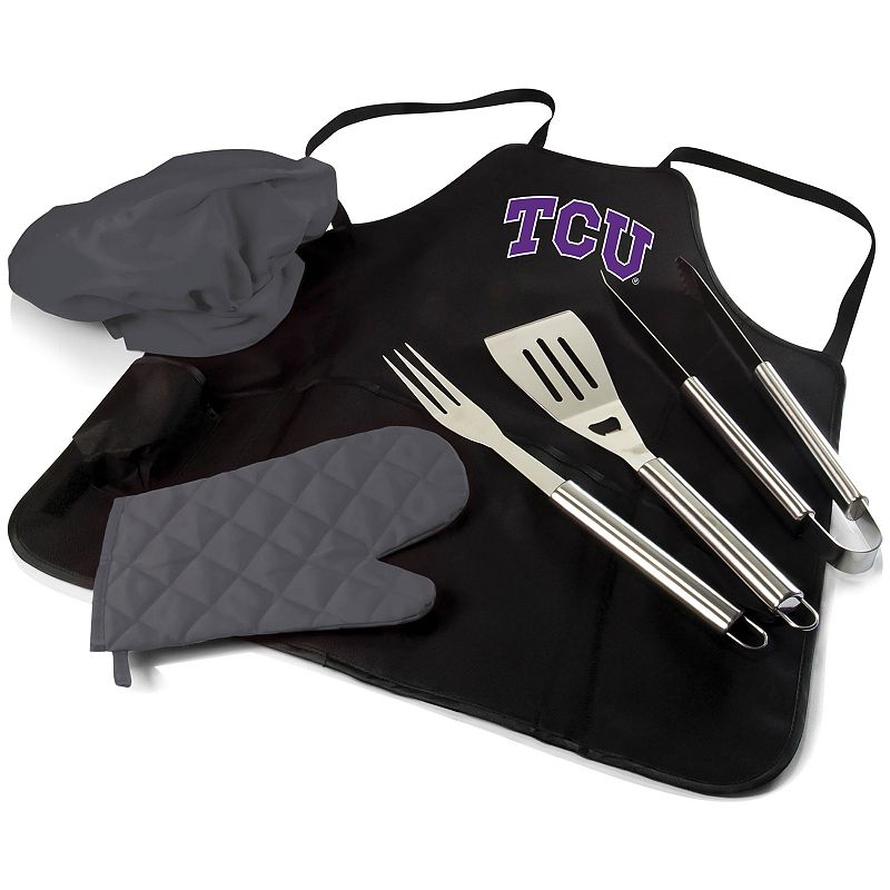 Picnic Time TCU Horned Frogs BBQ Apron Pro Grill Set