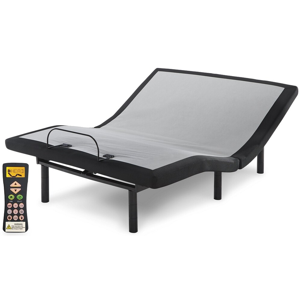 Signature Design by Ashley 10 Inch Bonnell PT Black/White 2 Piece Mattress Package