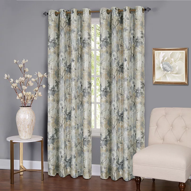 Achim Blackout 1-Panel Tranquil Window Curtain