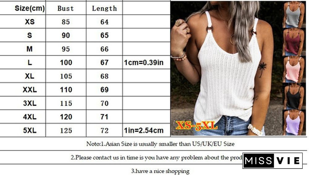 Womens Fashion Summer Clothes Casual Sleeveless Halter Top Solid Color Camisole Ladies Off Shoulder Shirts Loose Blouse Plus Size Cami Tank Tops