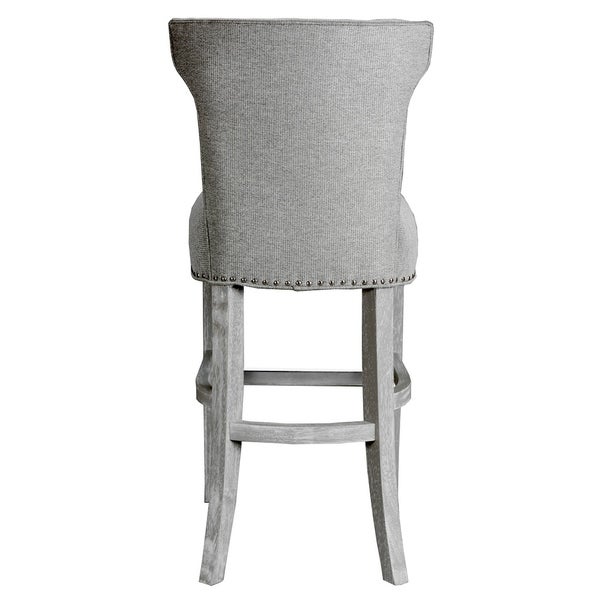 Bella Grey Counter Height Upholstered Barstool