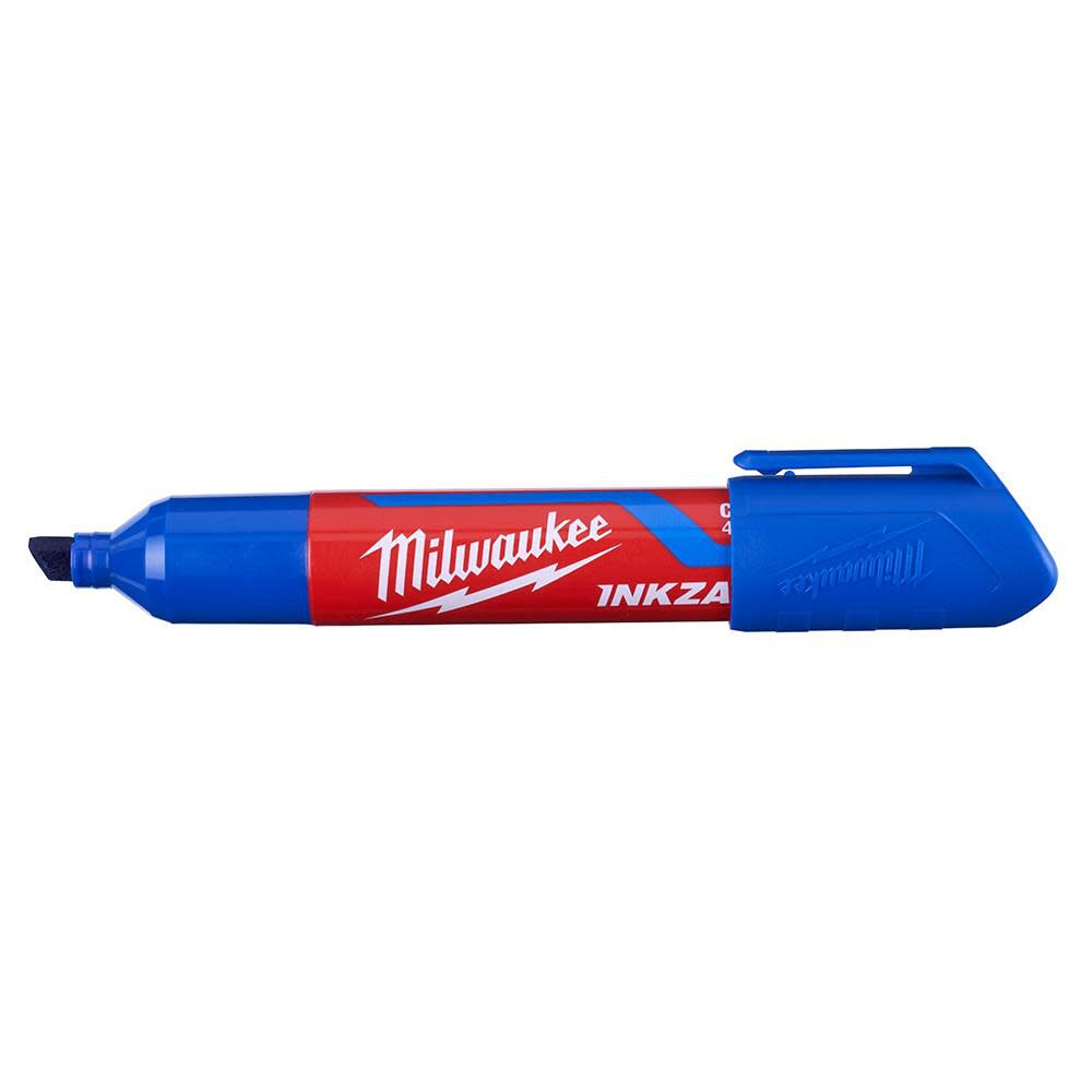 Milwaukee INKZALL Large Chisel Tip Blue Marker 48-22-3257 from Milwaukee