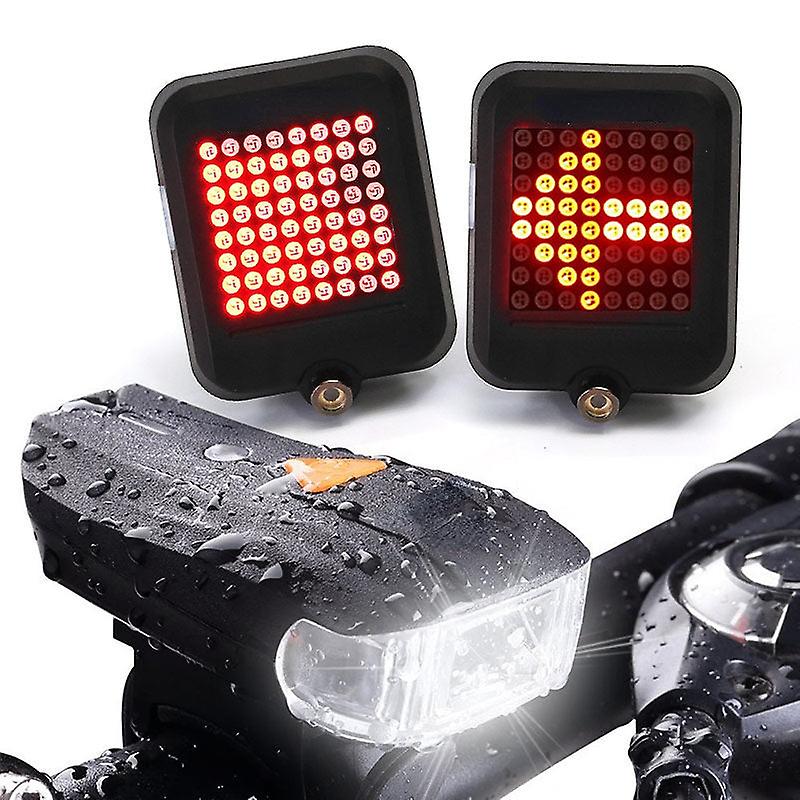 64 Led intelligent warning bike front light