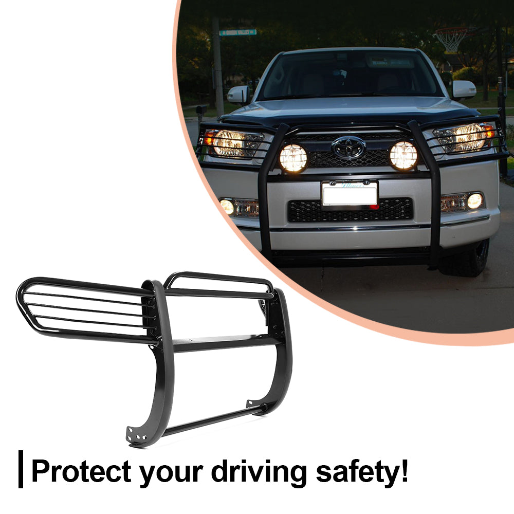 Kojem Front Bumper Brush Grille Grill Guard Protector Black Steel for 2003-2009 Toyota 4Runner