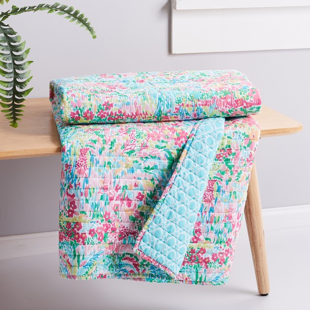 Karola Floral Quilted Throw Levtex Home