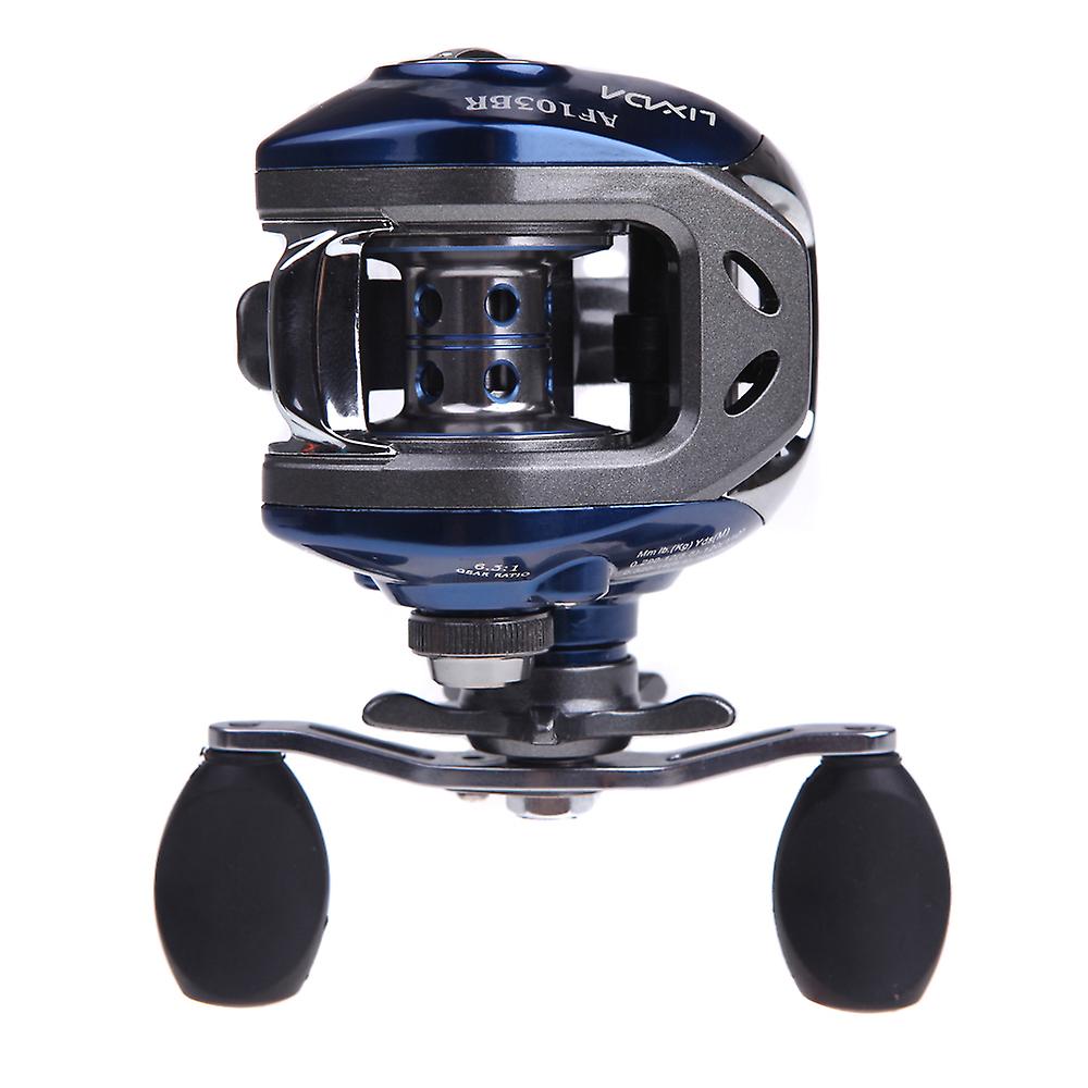 Lixada Af103 10+1bb Ball Bearings Right Hand Bait Casting Fishing Reel High Speed 6.3:1 Blue No.230297