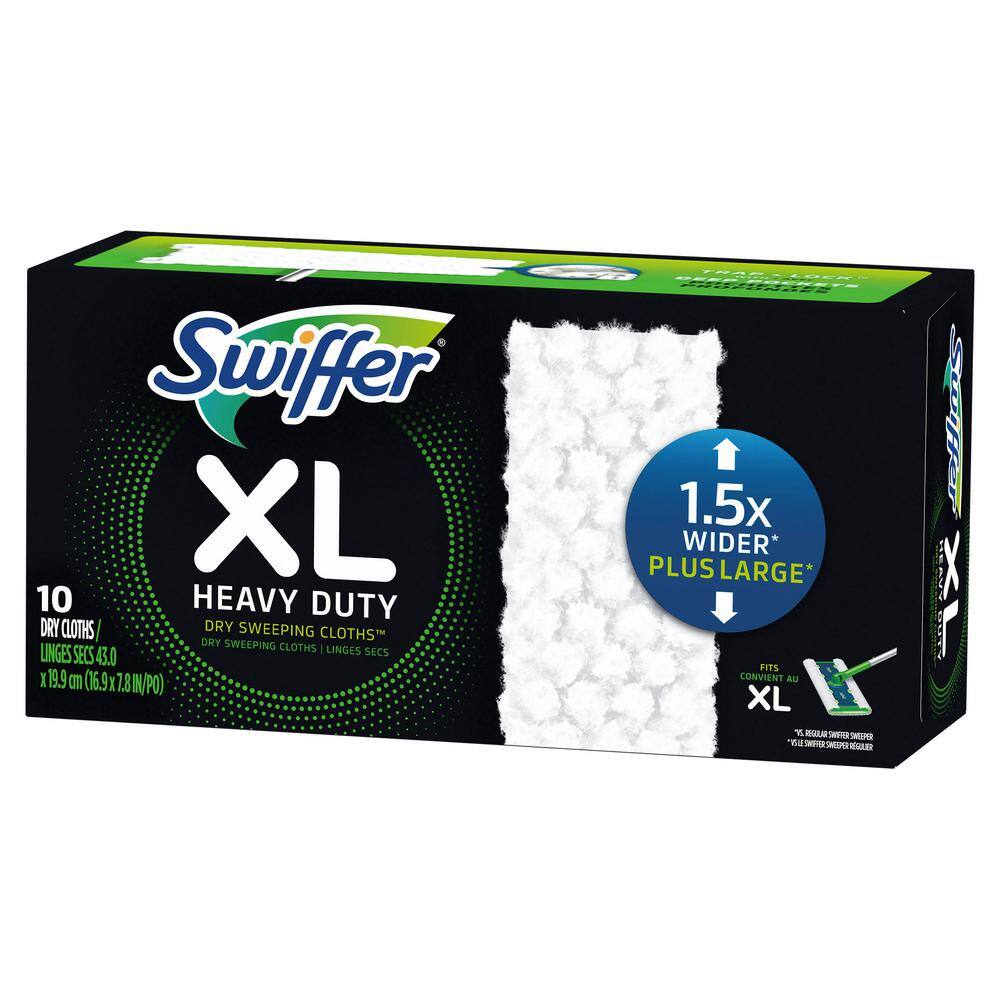 Swiffer XL Heavy-Duty Dry Sweeping Cloths Refill (10-Count) 003700059675