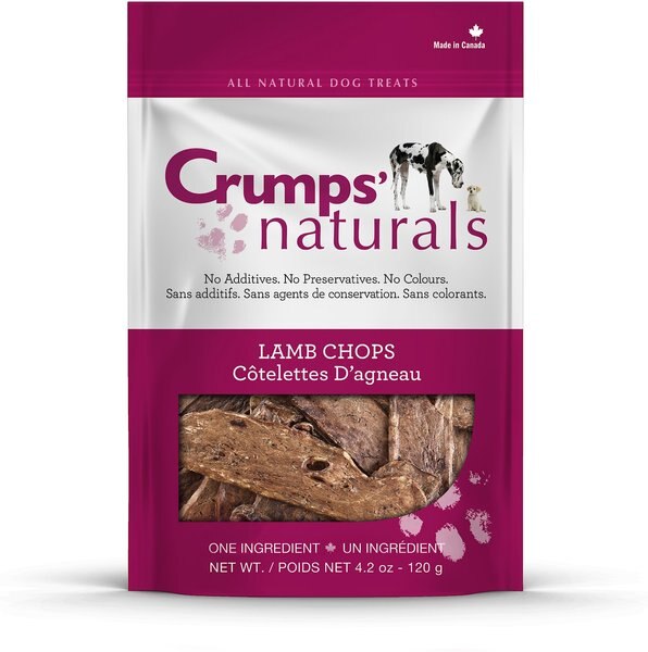 Crumps' Naturals Lamb Chops Grain-Free Dehydrated Dog Treats