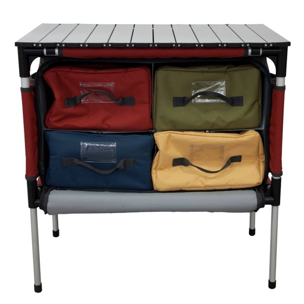 Camp Chef Mountain Series Table And Organizer Red