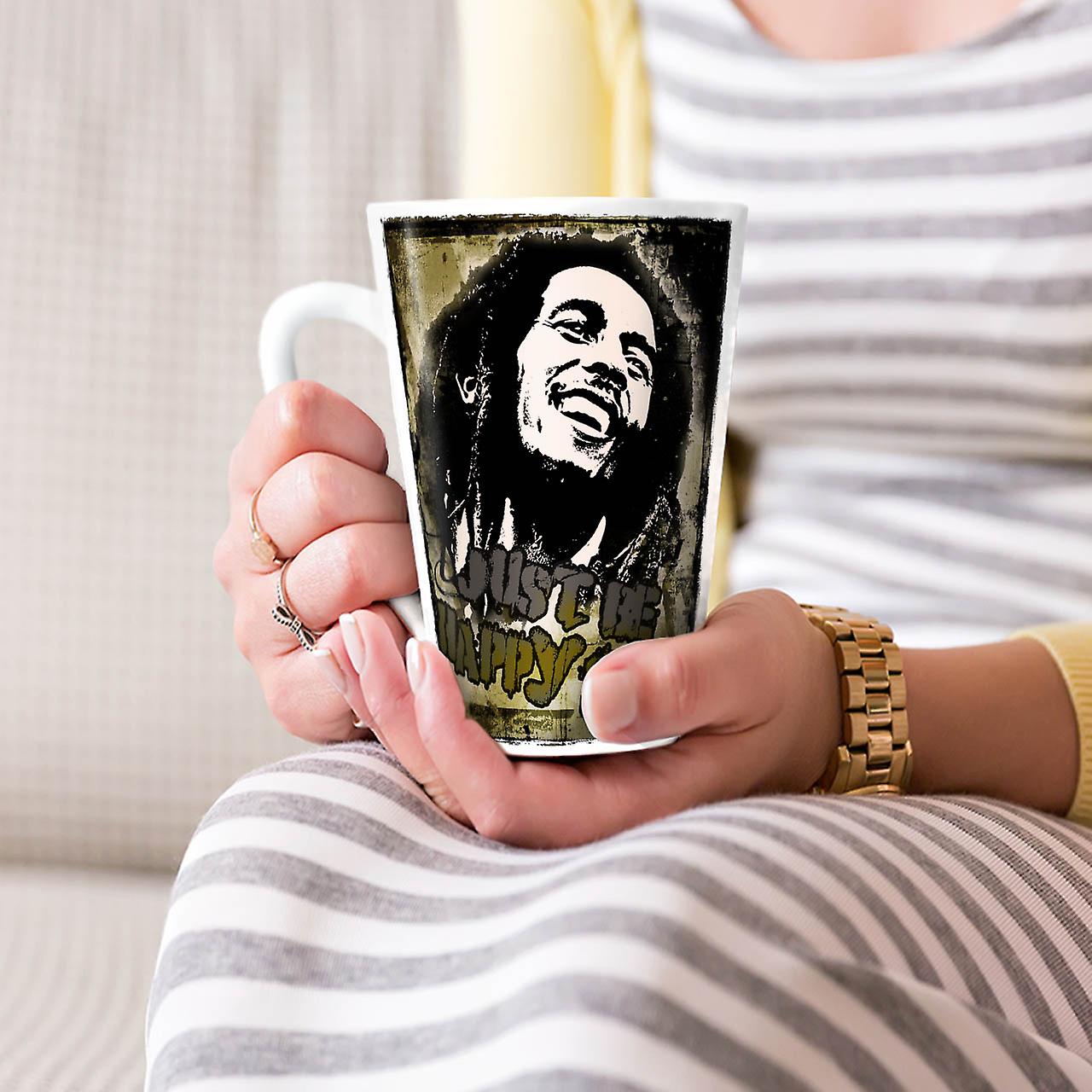 Celebrity Marley Rasta NEW White Tea Coffee Ceramic Latte Mug 17 oz | Wellcoda