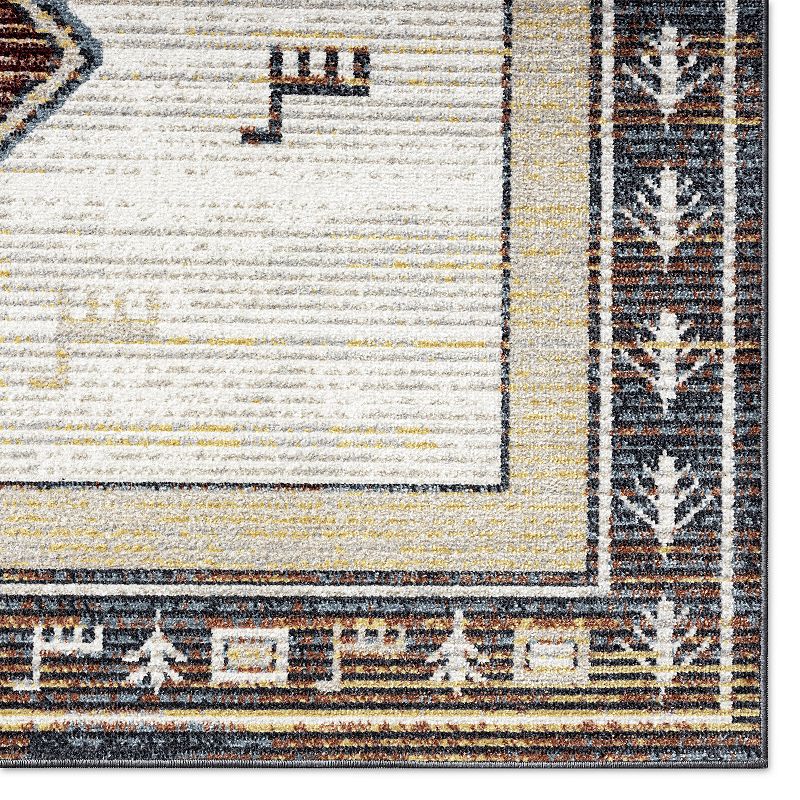 Everwash Treasure Southwestern Geometric Area Rug