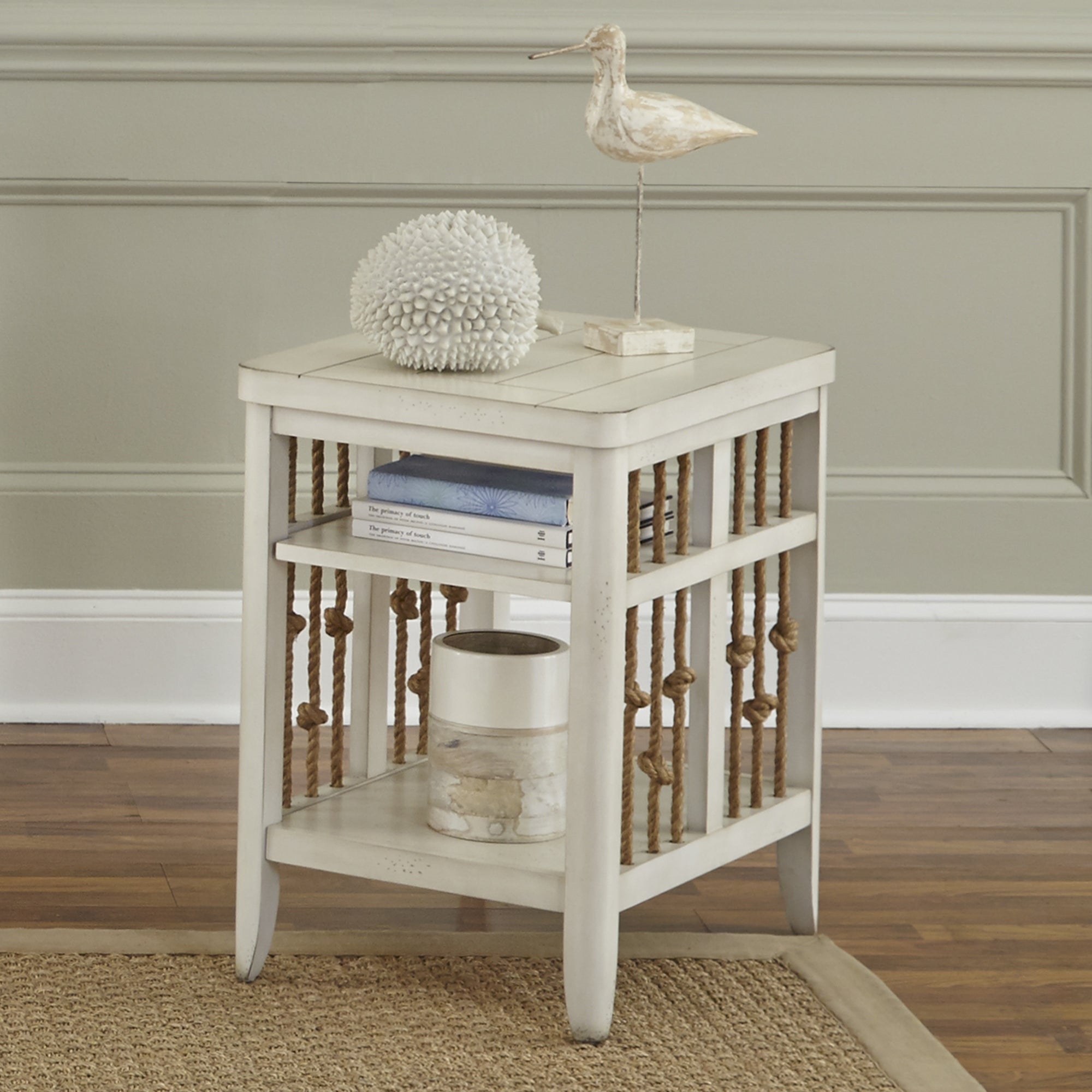 Dockside White Chair Side Table