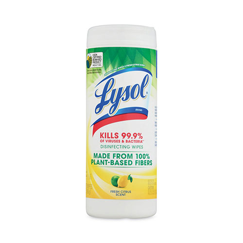 Reckitt Benckiser Lysol Disinfecting Wipes II Fresh Citrus | 7 x 7.25， 30 Wipes