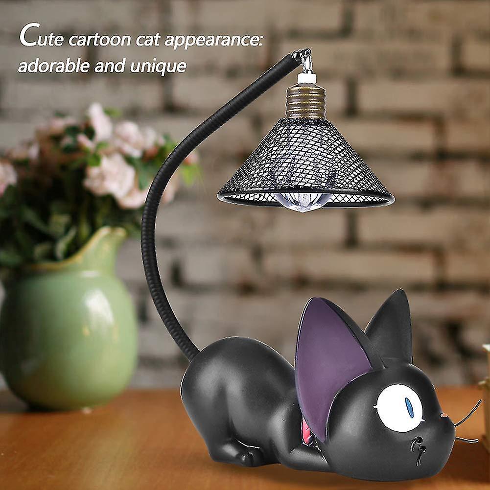 Anime Cat Night Light Resin Cartoon Cat Led Lamp Animal Bedside Lamp Room Decoration