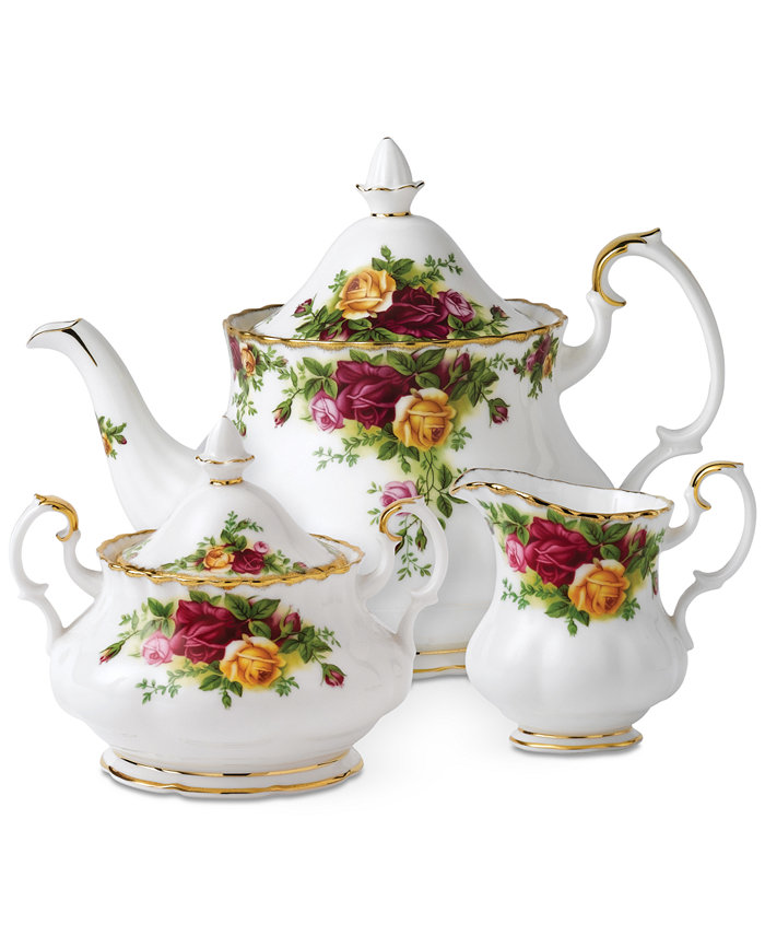 Royal Albert Old Country Roses 3-Piece Tea Set