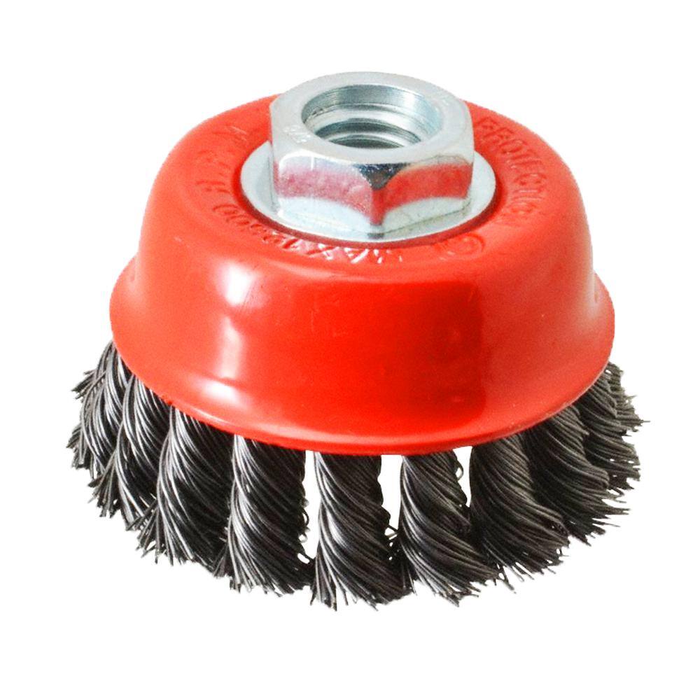 Robtec 3 in. Steel Knotted Cup Brush 300CCTN20