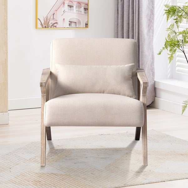 Ebello Accent Armchair Solid Hardwood Upholstered for Living Room